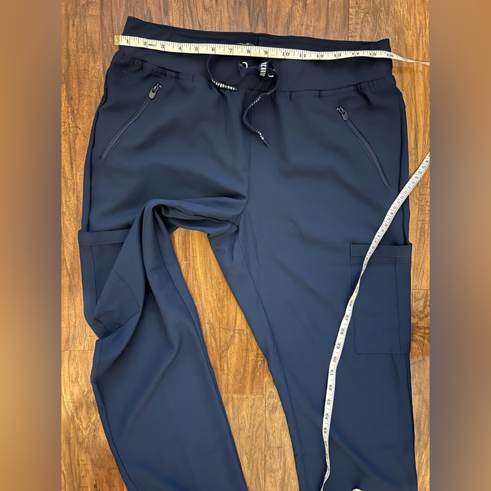 Med Couture Blue Cargo Pants Elastic Waist - Picture 8 of 8